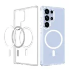 Omt Magnetic Shockproof Transparent Case for Galaxy S25 Ultra