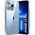 Ultra-Hybrid Shockproof Back Cover Case for iPhone 13 Pro | Camera Protection Bump | Hard Back Cover (PC & TPU, Transparent)