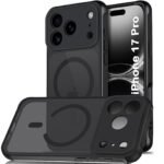 iPhone 17 Pro Compatible with MagSafe | Shockproof Design | Camera Protection Module | Hard Back Cover Case (PC & TPU, Frost Black)