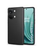 Combo pack for Back Cover Case Compatible for OnePlus Nord 3 5G | Silicone Black | Camera Lens Protector & Tempered Screen Glass.