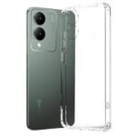Soft Rubber Silicone Clear Back Cover for Vivo Y28 5G - Transparent