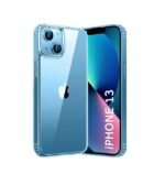 Ultra-Hybrid Back Cover Case for iPhone 13 | Shockproof Design | Camera Protection Bump | Hard Back Bumper Case Cover (PC & TPU, Crystal Clear Back, Transparent Sides)