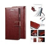 Omt Flip Cover for vivo Y28e 5G (Brown)