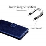 Omt Flip Cover for vivo Y28e 5G (Navy Blue)