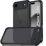 iPhone 17 Air | Shockproof Design | Camera Protection Module | Hard Back Cover (PC & TPU, Frost Black)