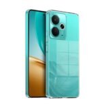 Realme 14T 5G Transparent Back Cover + Tempered Glass + Camera Lens Protector Combo pack