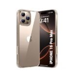 Ultra-Hybrid Shockproof Back Cover Case for iPhone 16 Pro Max | Camera Protection Bump | Hard Back Cover (PC & TPU, Transparent)