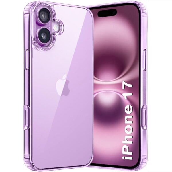 Crystal Clear Back Case for iPhone 17 | Ultra-Hybrid Shockproof Hard Cover | Transparent.