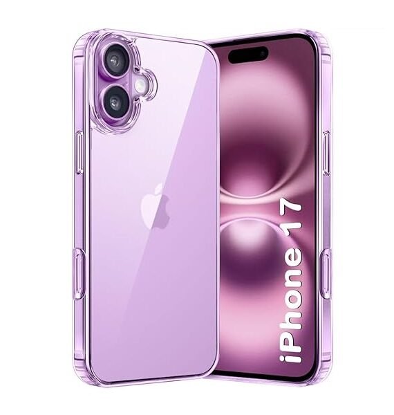 Ultra-Hybrid Shockproof Back Cover Case for iPhone 17 | Camera Protection Bump | Hard Back Cover (PC & TPU, Transparent)