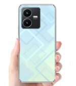 Transparent Soft Silicone TPU Flexible Back Cover Compatible with Vivo Y22