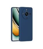 3 in 1 Combo Pack for Realme 11 Pro 5G – Silicone Blue (Back Cover + Camera Lens Protector + Tempered Glass)
