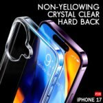 Crystal Clear Back Case for iPhone 17 | Ultra-Hybrid Shockproof Hard Cover | Transparent.
