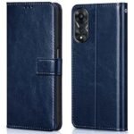 Omt Flip Cover Back Case Cover for Oppo A78 5G (Flexible | Leather Finish |