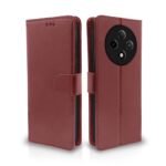 Omt Flip Case for Oppo F27 Pro Plus 5G (Brown)
