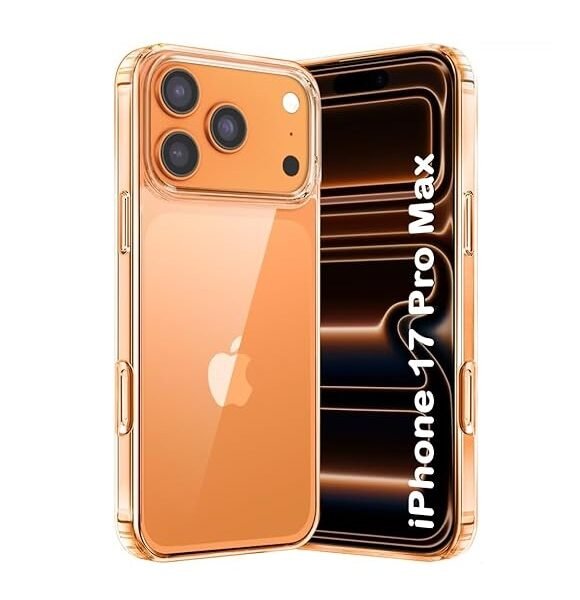 Ultra-Hybrid Shockproof Back Cover Case for iPhone 17 Pro Max | Camera Protection Bump | Hard Back Cover (PC & TPU, Transparent)