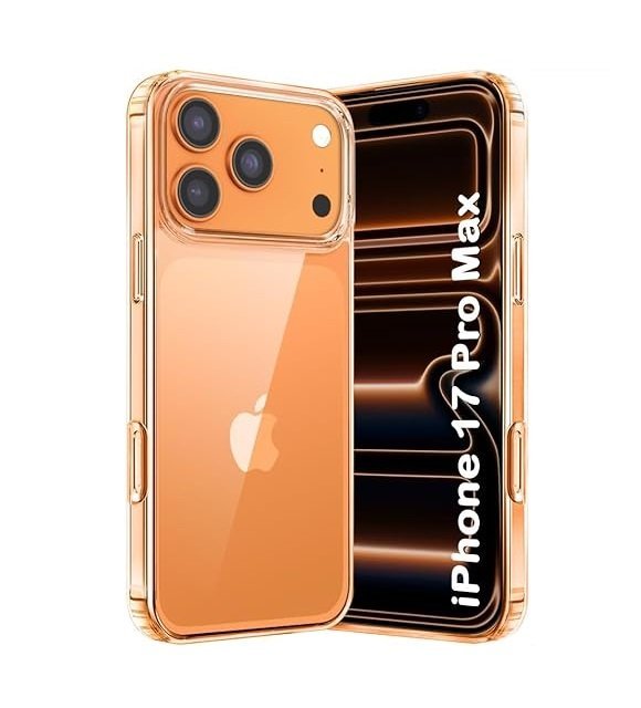 Ultra-Hybrid Shockproof Back Cover Case for iPhone 17 Pro Max | Camera Protection Bump | Hard Back Cover (PC & TPU, Transparent)