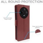 Omt Flip Case for Oppo F27 Pro Plus 5G (Brown)