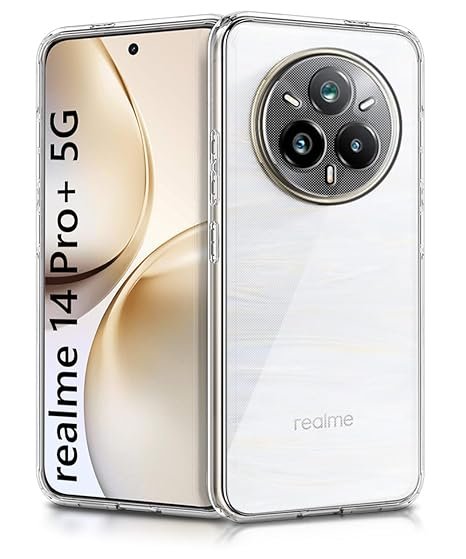 Omt Shockproof Transparent Case for Realme 14 Pro Plus 5G