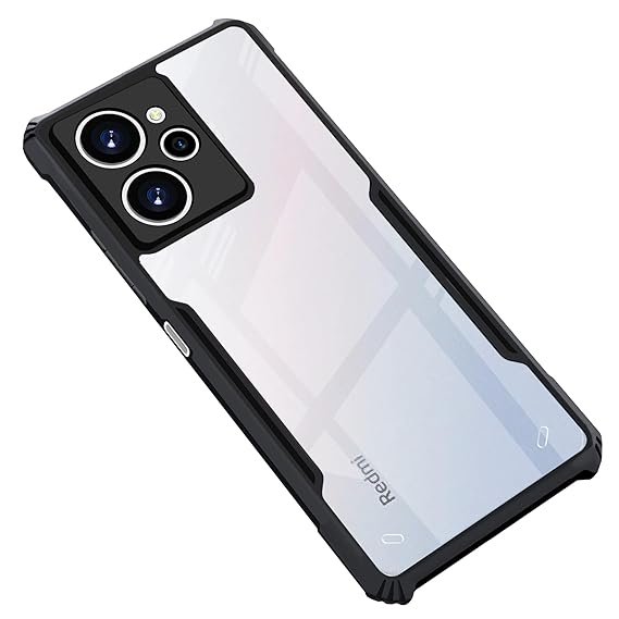 Omt Shockproof Transparent Back Cover for Redmi 12