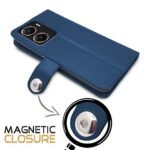 Omt Flip Case for Vivo V29E (Blue)