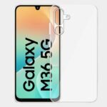 Omt Samsung Galaxy M36 5G Premium Transparent Soft Silicon Crystal Clear Back Cover