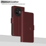 Omt Flip Cover for Vivo Y39 5G Leather Finish