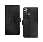 Omt Flip Cover for Vivo Y30 (Black)
