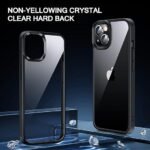 Ultra-Hybrid Crystal Clear Back Cover Case for iPhone 13 | Slim Fit Shockproof Design | Camera Protection Bump | Transparent Back Cover (Eagle)