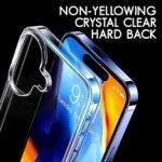 Ultra-Hybrid Shockproof Back Cover Case for iPhone 16 Plus | Camera Protection Bump | Hard Back Cover (PC & TPU, Transparent)