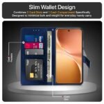 Omt Flip Cover Back Case Cover for Vivo V60 5G | V60e 5G