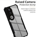 Omt Vivo V50 5G Transparent Back Case with Black Bumper