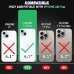 Ultra-Hybrid Shockproof Back Cover Case for iPhone 15 Plus | Camera Protection Bump | Hard Back Cover (PC & TPU, Crystal Clear Back, Transparent Sides)