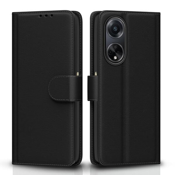 Omt Flip Cover for Oppo F23 5G| Leather Finish |