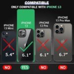 Ultra-Hybrid Back Cover Case for iPhone 13 | Shockproof Design | Camera Protection Bump | Hard Back Bumper Case Cover (PC & TPU, Crystal Clear Back, Transparent Sides)