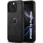 iPhone 16 Pro Max | Shockproof Design | Raised Edges for Camera & Screen Protection | Stunning Minimalist Back Cover (Black)