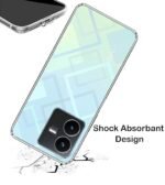 Transparent Soft Silicone TPU Flexible Back Cover Compatible with Vivo Y22