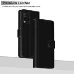 Omt Flip Cover for Vivo Y21 2021 / Y33s| Leather Finish