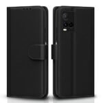 Omt Flip Cover for Vivo Y21 2021 / Y33s| Leather Finish