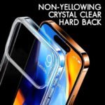 Ultra-Hybrid Shockproof Back Cover Case for iPhone 17 Pro | Camera Protection Bump | Hard Back Cover (PC & TPU, Transparent)