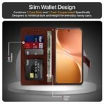 Omt Flip Cover Back Case Cover for Vivo V60 5G |