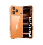 Ultra-Hybrid Shockproof Back Cover Case for iPhone 17 Pro | Camera Protection Bump | Hard Back Cover (PC & TPU, Transparent)