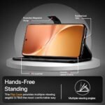 Omt Flip Cover Back Case Cover for Vivo V60 5G | V60e 5G