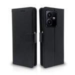 Omt Flip Cover for Vivo Y22 (Black)