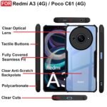 Omt Clear Bumper Case for Redmi A3 / A3x / Poco C61