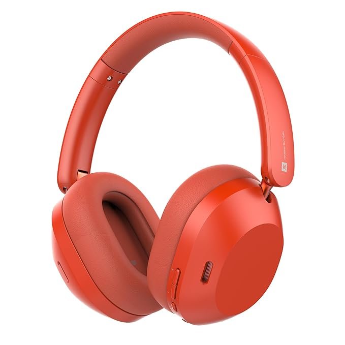 realme TechLife Studio H1 Over The Ear Over Ear Wireless Headphone with 70Hours Playtime 360° Spatial Audio, 40mm Drivers, 80ms Superlow Latency, 43 dB Adaptive ANC- Red
