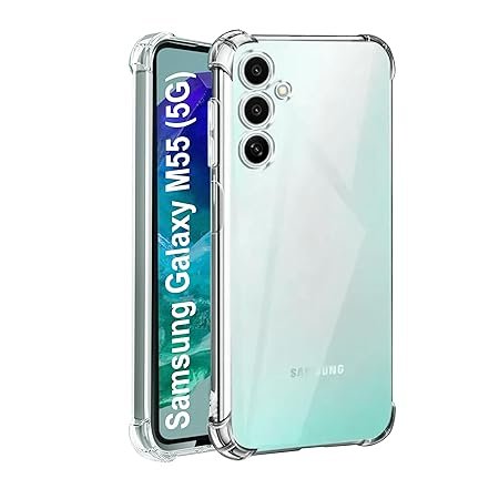 Omt Back Case Cover for Samsung Galaxy M55 / M55s / F55 (5G) (Transparent)