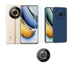 3 in 1 Combo Pack for Realme 11 Pro 5G – Silicone Blue (Back Cover + Camera Lens Protector + Tempered Glass)