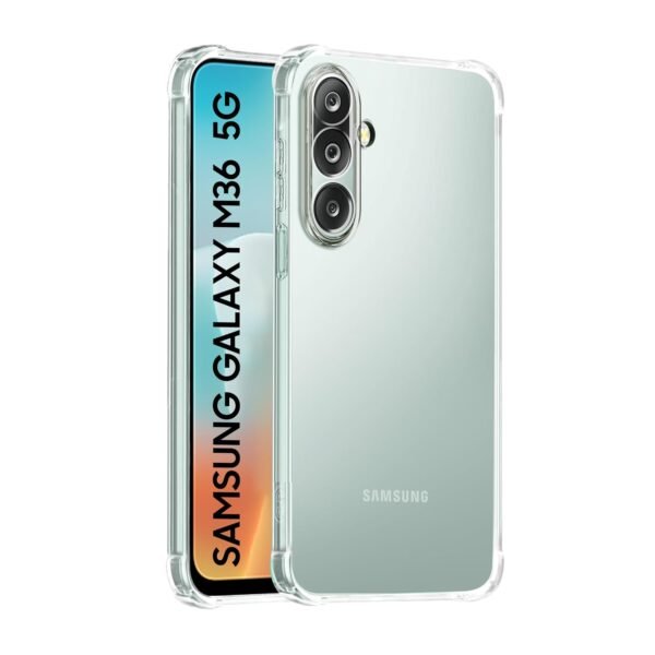 Omt Back Case Cover for Samsung Galaxy M36 / F36 (5G) (Transparent)