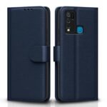 Omt Flip Cover for Vivo Y30 (Blue)