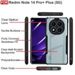 Omt Transparent Case for Redmi Note 14 Pro+ Plus (5G)